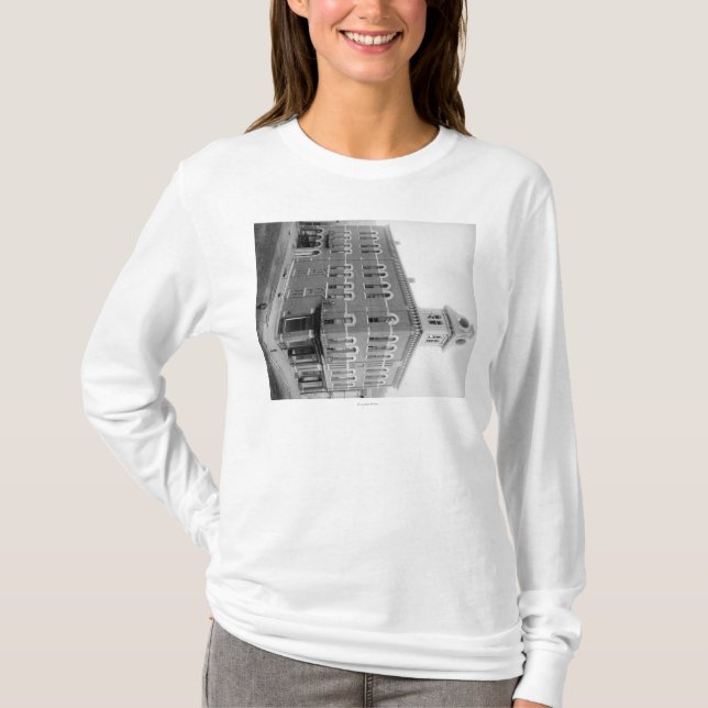 T-shirt Bois mort, photographie d'hôtel de ville du Dakota (Devant)