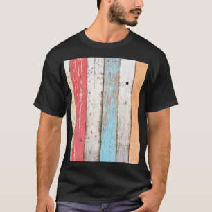 T-shirt Bois vintage : Texture criquée multicolore.