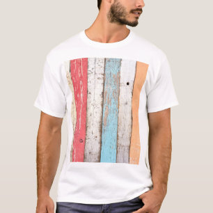T-shirt Bois vintage : Texture criquée multicolore.