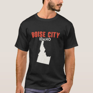 T-shirt Boise City Idaho USA State America Travel Idahoan