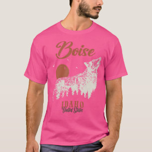 T-shirt Boise Mountains Idaho Forest Wolf