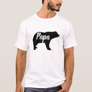 T-shirt boisé rustique animal papa ours