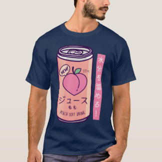 T-shirt Boisson à la pêche esthétique japonaise des années