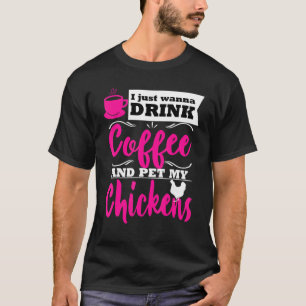 T-shirt Boisson à thème de fermier amateur de poulet drôle