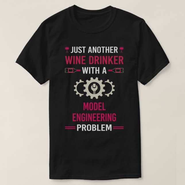 T-shirt Boisson à vin Modèle ingénieur (Design devant)