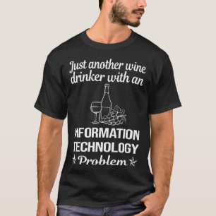 T-shirt Boisson à vin Technologie de l'information