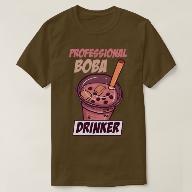 T-shirt Boisson Boba professionnel Funny Bubble Thé 1 (Design devant)