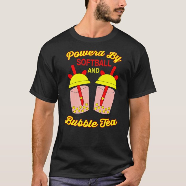 T-shirt Boisson Boba Softball Pour Lanceur de Softball Rec (Devant)