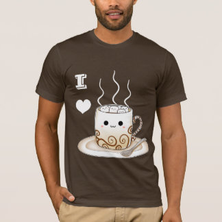 T-shirt Boisson chaude de cacao de kawaii mignon
