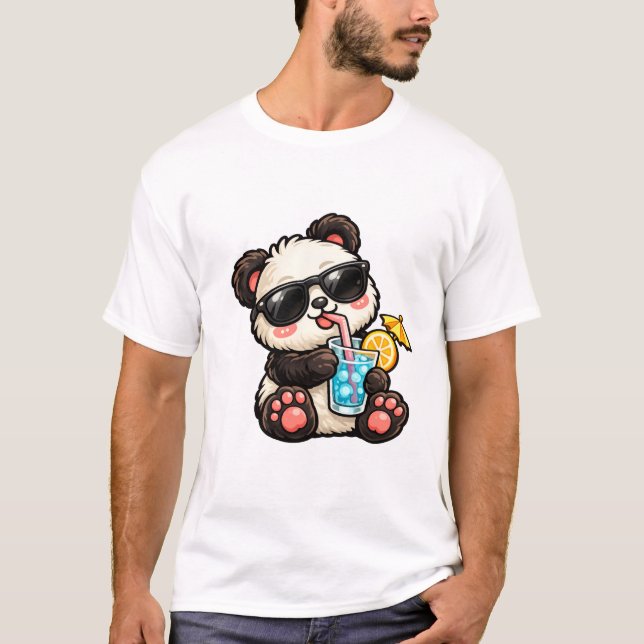 T-shirt Boisson Cool Panda (Devant)