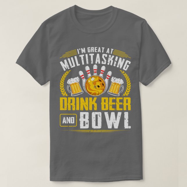 T-shirt Boisson de bière amusante (Design devant)
