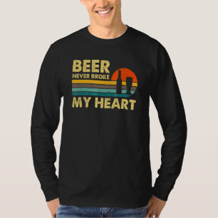 T-shirt Boisson de bière rétro vintage n'a jamais brisé mo