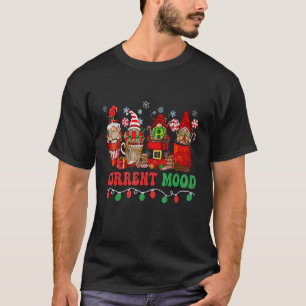 T-shirt Boisson de café de Noël Humeur actuelle Père Noël