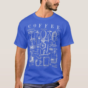 T-shirt Boisson de café Lover Caffeine Addict Vintage Pate