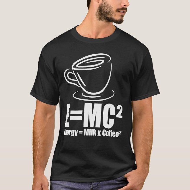 T-shirt Boisson de formule café cool Emc2 Energy Milk (Devant)