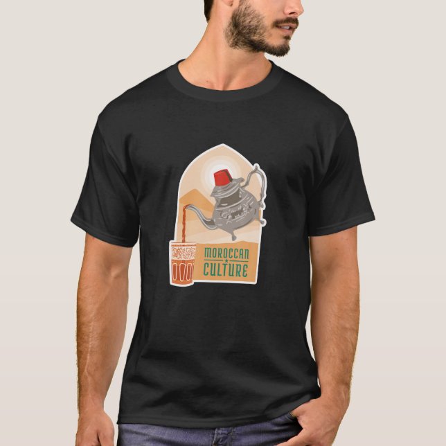 T-shirt Boisson de théière marocaine (Devant)
