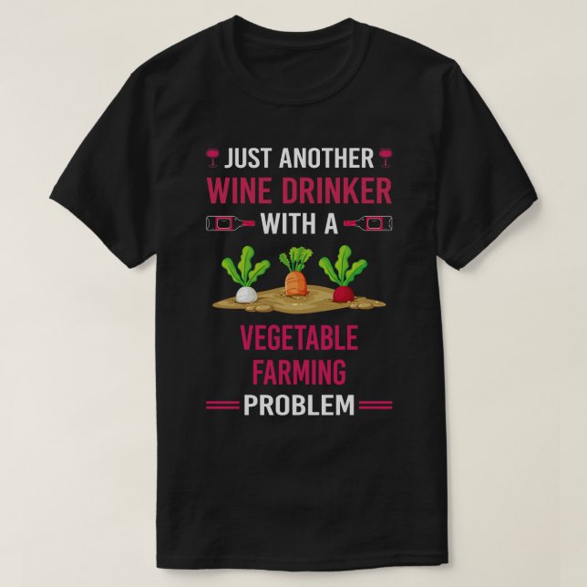 T-shirt Boisson de vin Agricole végétale agricole (Design devant)