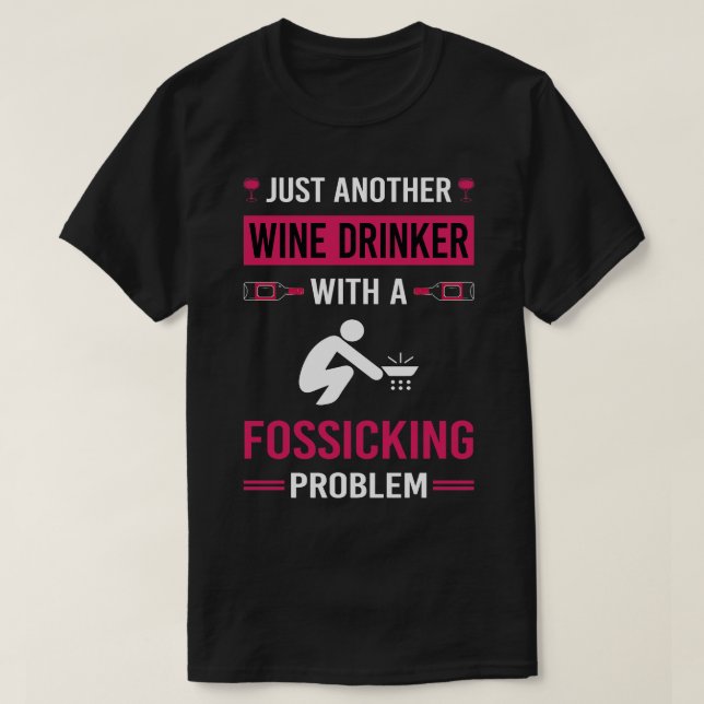 T-shirt Boisson de vin Fossick Fossick (Design devant)