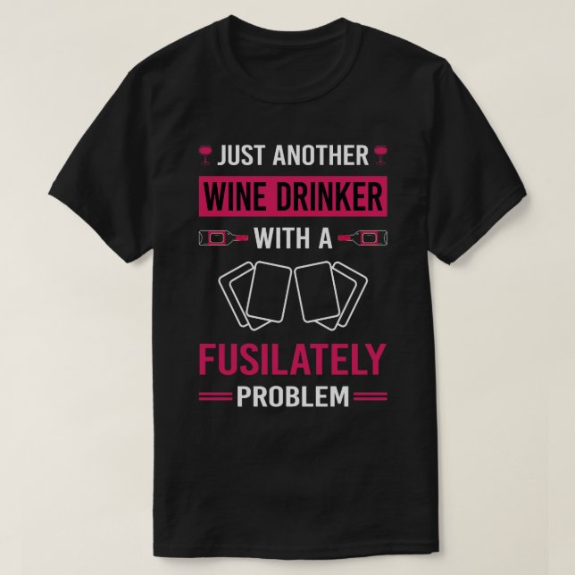 T-shirt Boisson de vin Fusilatent (Design devant)