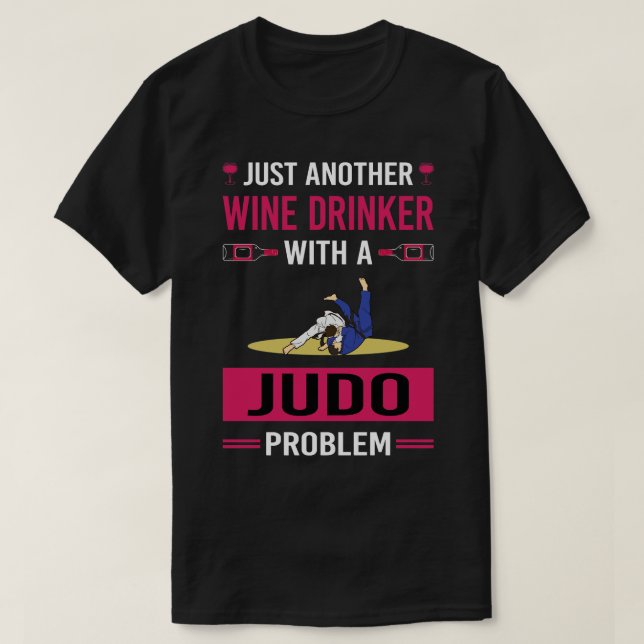 T-shirt Boisson de vin Judo (Design devant)