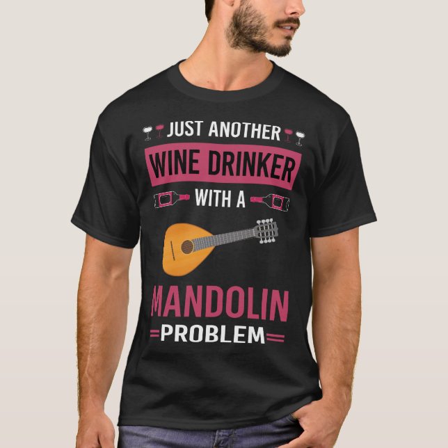 T-shirt Boisson de vin Mandolin (Devant)