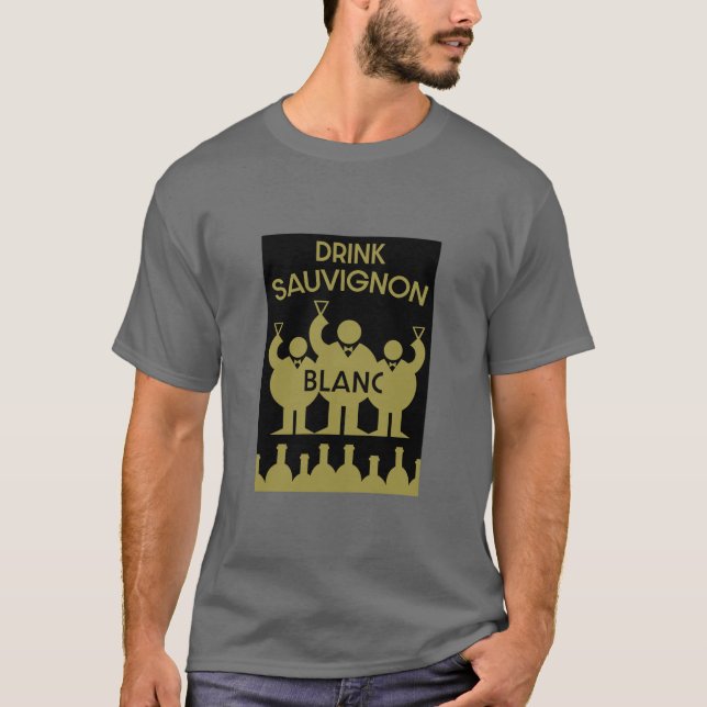 T-shirt Boisson de vin Sauvignon Blanc (Devant)