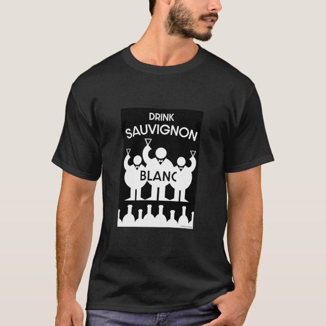 T-shirt Boisson de vin Sauvignon Blanc (Devant)
