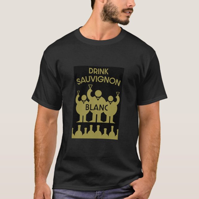 T-shirt Boisson de vin Sauvignon Blanc (Devant)