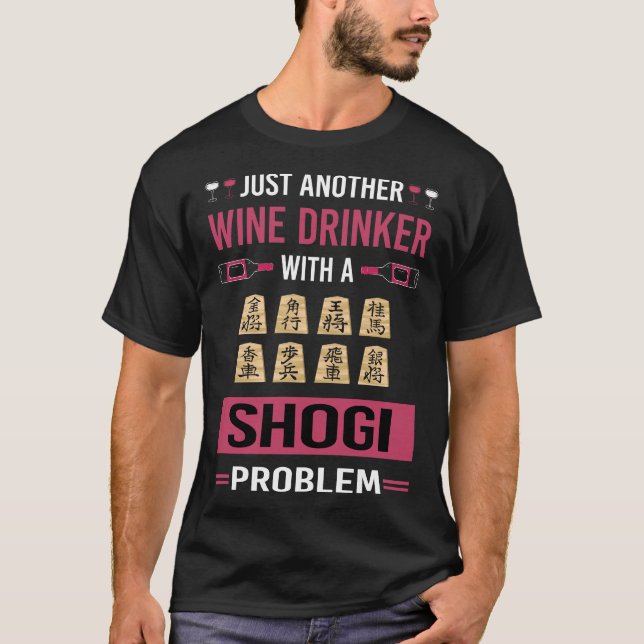 T-shirt Boisson de vin Shogi (Devant)