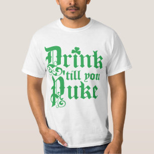 T-shirt Boisson jusqu'à ce que vous vomissiez