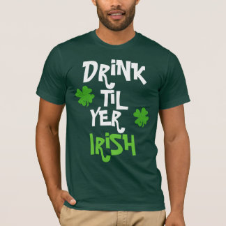 T-shirt Boisson jusqu'à l'Irlandais de YER
