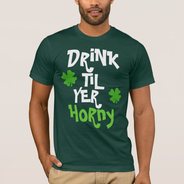 T-shirt Boisson jusqu'au YER corné (Devant)