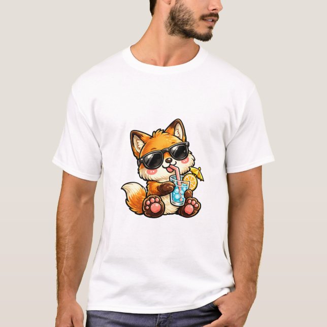 T-shirt Boisson Renard Cool (Devant)