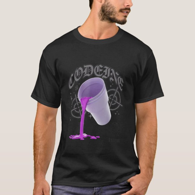 T-shirt Boisson violette maigre Dirty Double cup Ligne mai (Devant)