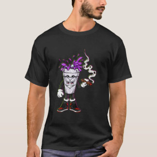 T-shirt Boisson violette maigre Dirty Double Cup ligne mai