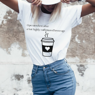 T-shirt Boissons Café Graphique Amateur De Café