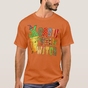 T-shirt Boissons de base pour sorcière d'automne Citrouill