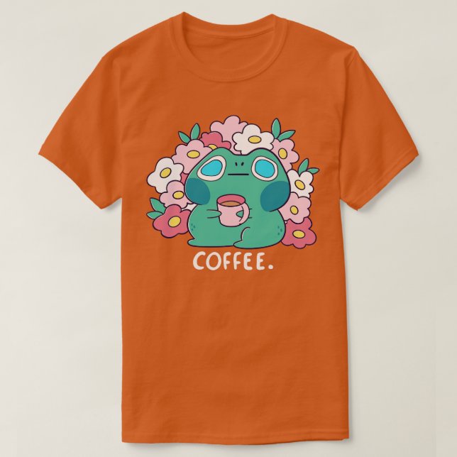 T-shirt Boissons de grenouille Café (Design devant)