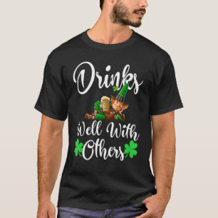 T-shirt Boissons De Jour de la Saint Patrick Bien Avec D'A