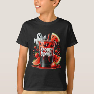 T-shirt Boissons d'été éffrayantes Summerween Vibes Drôle