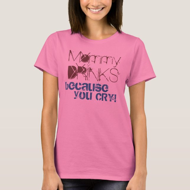 T-shirt Boissons pour maman (Devant)