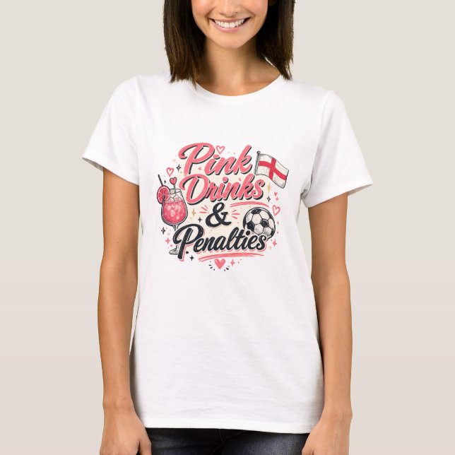 T-shirt Boissons roses et pénalités  (Devant)