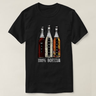 T-shirt Boissons traditionnelles portoricaines 100% Boricu