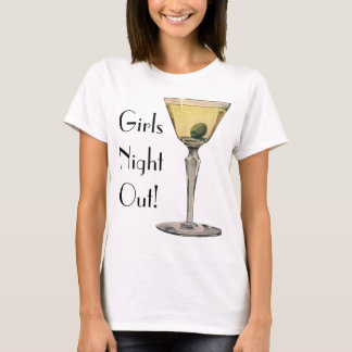 T-shirt Boissons Vintage Drinks, Martini Olive Cocktail