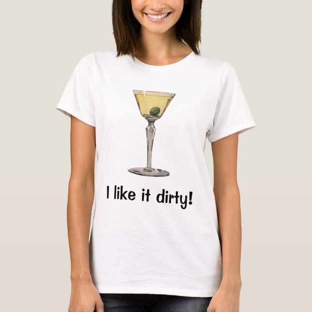 T-shirt Boissons vintages Boissons, Cocktail Martini Olive (Devant)