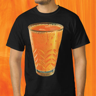 T-shirt Boissons vintages, Verre de jus d'orange Petit-déj