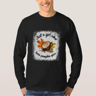 T-shirt Boit du café d'automne au latte épicé à la citroui