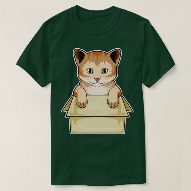 T-shirt Boîte à chat (Design devant)