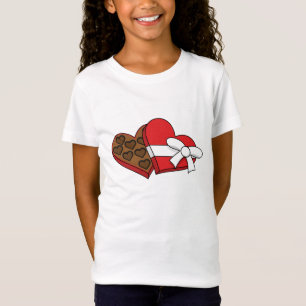 T-Shirt Boîte à chocolat de coeur de la Saint-Valentin