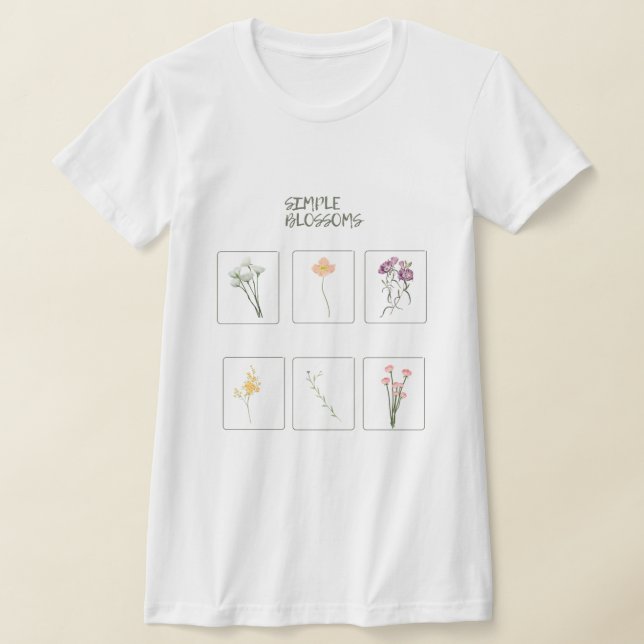 T-shirt boîte à fleurs (Poser)